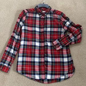 American Eagle plaid flannel boyfriend fit size small perfect condition